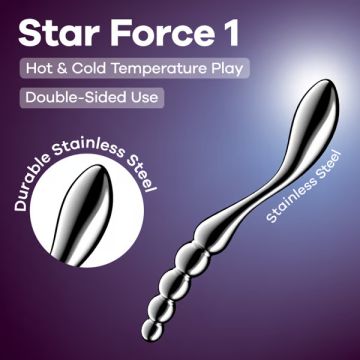 Satisfyer RVS G-Spot Dildo - Star Force 1