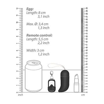 Wireless G-Spot Egg Big - Zwart