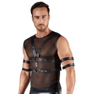Svenjoyment Harnas Borst Bondage - Zwart