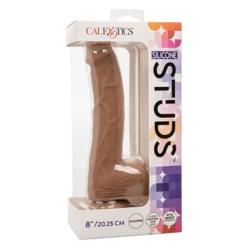 Realistische Dildo Silicone Studs - Bruin