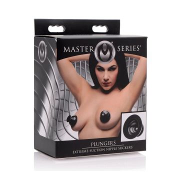 Master Series Silicone Tepelzuigers Plungers - Zwart