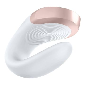 Satisfyer Double Love Luxury Partner Vibrator - Wit