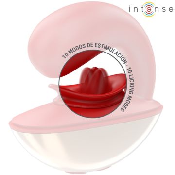 Intense U-Vormige Vibrator met Clitoris Stimulator Mariah - Rood