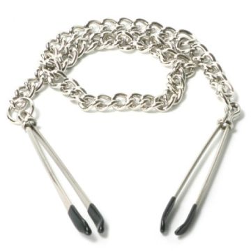 Tepelklemmen met ketting - Staal