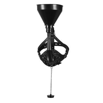 Head Harness with Funnel Open Mouth Gag - XTREME