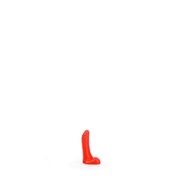All Black Bernard Dildo Rood - 9 cm