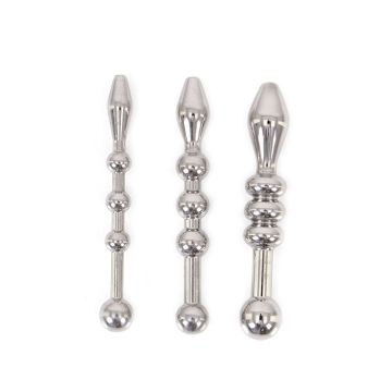 Kiotos Urethral Trainer Kit Penis Plug met Beads - 3 Stuks