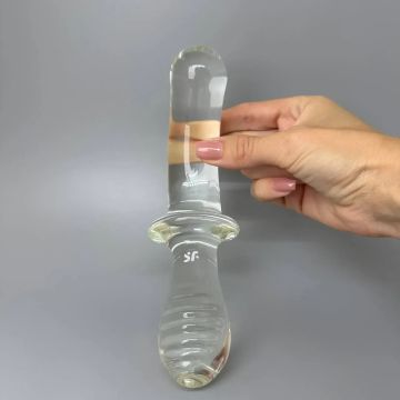 Satisfyer Double Crystal Dildo - Transparant