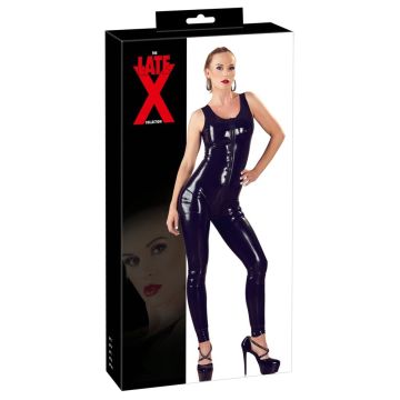 Latex Mouwloze Catsuit met Rits