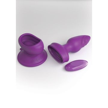 Paarse Buttplug met Zuignap - Wall Banger