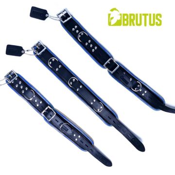 BRUTUS Leren Polsboeien - Blauw