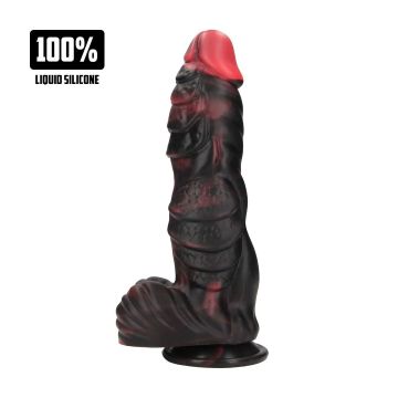 Monster Dildo Infernal Demon Zwart-Rood