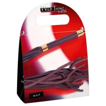 Wild thing by Zado- Echt lederen Flogger- Paars Op=Op