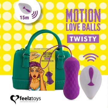 FeelzToys Liefdes Ballen op Afstandsbediening - Paars