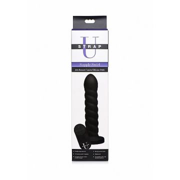 Soepele Swirl Siliconen Dildo met Afstandsbediening
