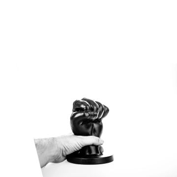 All Black Fist Plug Zwart - L