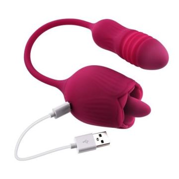 Evolved Tong Vibrator Wild Rose - Rood