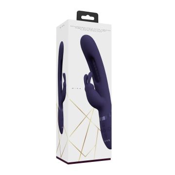 Rabbit Vibrator Met G-Spot Flapping Stimulator - Paars