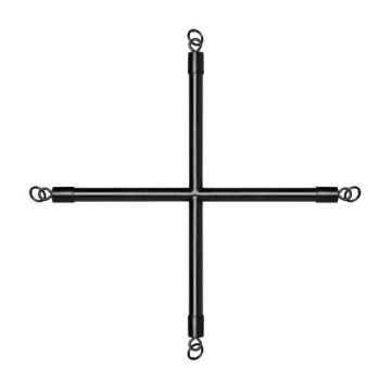 Hog Tie Cross Bar met Boeien - Zwart