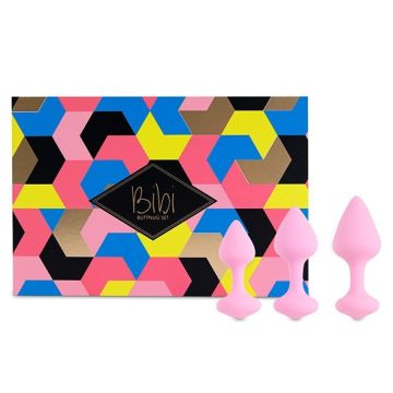 Roze Buttplug Set 3 Stuks - Bibi