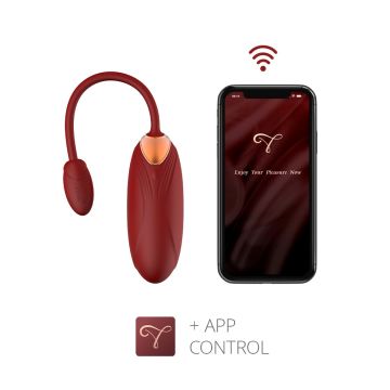 Vibrator met appbediening Oliver Pro Viotec - Rood