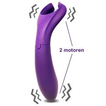 Dubbele Vibrator Special Tie - Paars