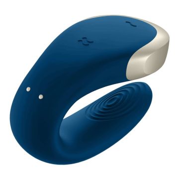 Satisfyer Double Love Luxury Partner Vibrator - Blauw