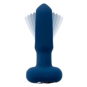 Vibrerende Buttplug The Flapper - Blauw