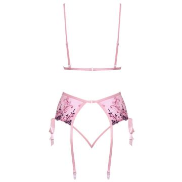 Kissable Lingerie Set Luxueus Bloemenborduurwerk - Roze