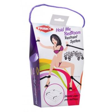 XR Brands Bed Bondage Set Frisky Hold Me - Zwart