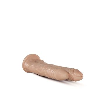 Dubbele Dildo met Zuignap Double Stuffed - Huidskleur