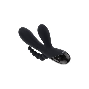 Selopa Drie-Dubbelige Rabbit Vibrator Triple Aces - Zwart