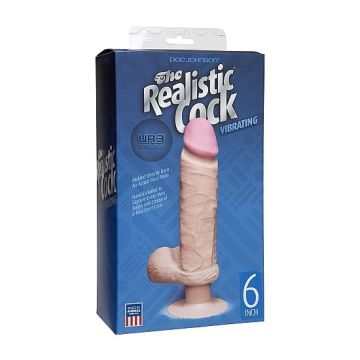 Doc Johnson - Realistische vibrator met zuignap - Huidskleur
