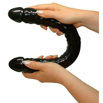 Dubbele Dildo - Ultra Dong - Zwart