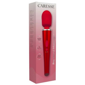 Pro Wand Vibrator CARESSE - Rood