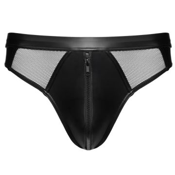 Svenjoyment Wetlook Slip - Zwart