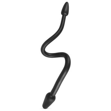 Dubbele Buttplug - Zwart