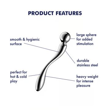 Satisfyer RVS G-Spot Dildo - Star Force 2