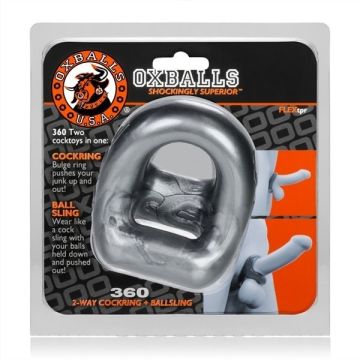 Cock Ring And Ball Sling - Steel