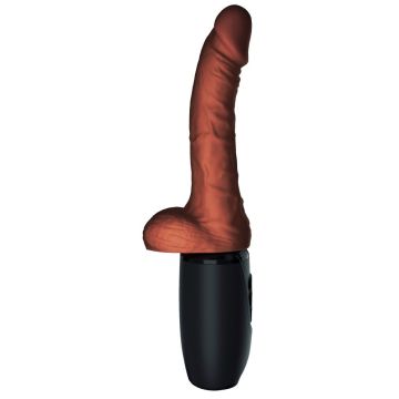 Stotende Realistische Dildo met Balzak - Bruin
