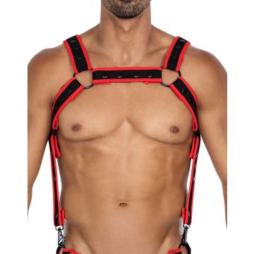 C4M Neopreen Harnas - Rood