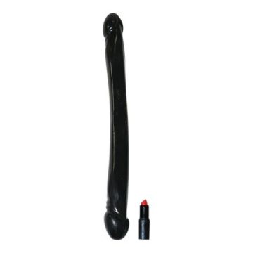 Zwarte dubbele dildo XL