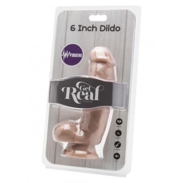 Get Real Cock 18 cm Vibrerend - Huidskleur