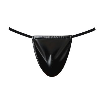Male Power G-String Wetlook - Zwart