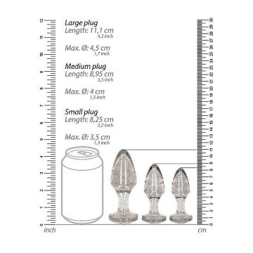 Buttplug Set met Glitters