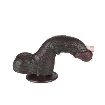 Realistische Dildo Sliding Skin Zwart