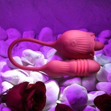 Evolved Tong Vibrator Wild Rose - Rood
