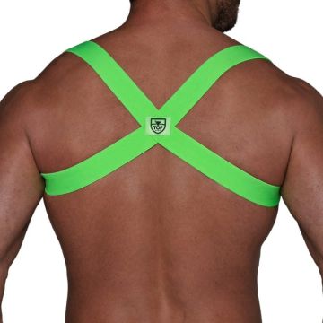 TOF Paris Party Boy Harnas Neon - Groen