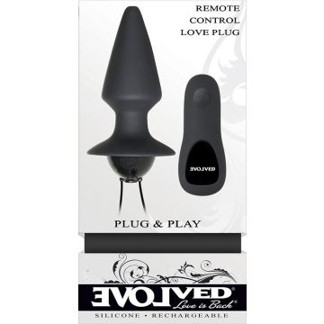 Vibrerende Buttplug Plug and Play