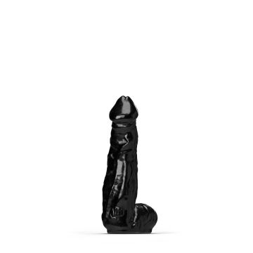 All Black Steroid Dildo Bodybuilder Zwart - 33 cm